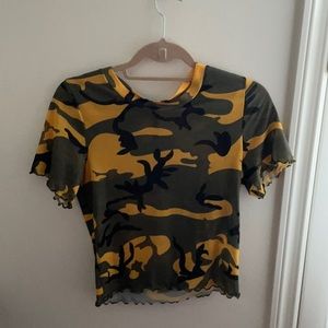 Mesh Tic Toc Camo T-shirt